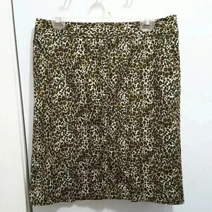 Willi smith cheetah print pencil skirt